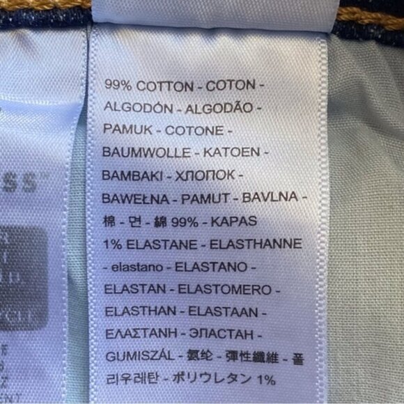 Levis Premium 70'S High Rise Slim Straight Jeans Woman 31 Dark Wash Classic - Picture 11 of 16